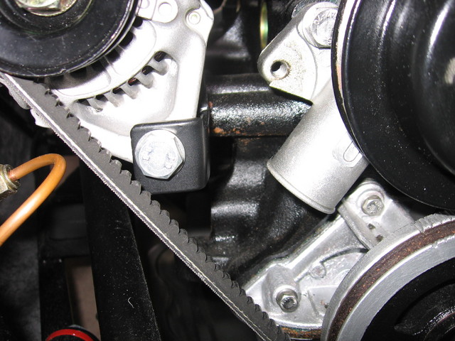 alternator bracket front view